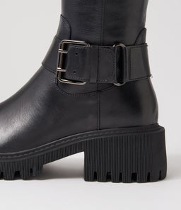 QUELSE DJ BLACK LEATHER