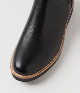 RHEMY DJ BLACK BLACK LEATHER FUR