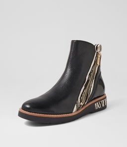 RHAIN DJ BLACK ZEBRA METALLIC LEATHER MULTI
