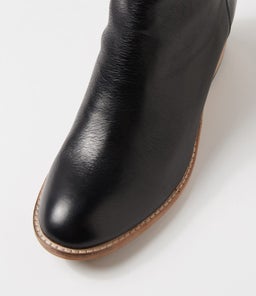 RANSI DJ BLACK NATURAL HEEL LEATHER
