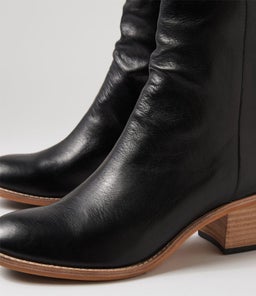RANSI DJ BLACK NATURAL HEEL LEATHER