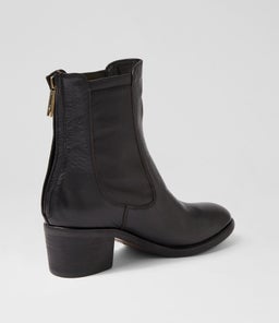 RULE DJ BLACK BLACK HEEL LEATHER