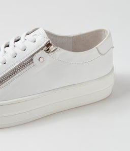 SHIONS DJ WHITE WHITE SOLE LEATHER