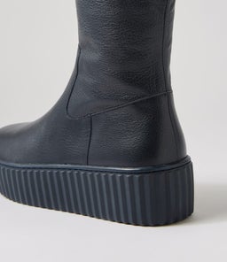 UDID DJ NAVY NAVY SOLE LEATHER