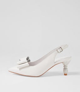 ERORAS DJ WHITE LEATHER