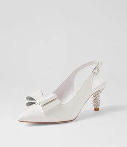 ERORAS DJ WHITE LEATHER