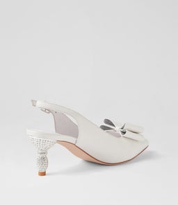 ERORAS DJ WHITE LEATHER