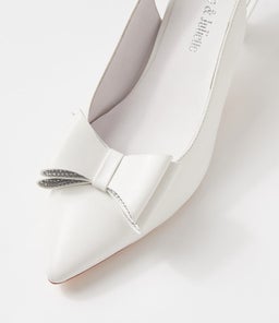 ERORAS DJ WHITE LEATHER