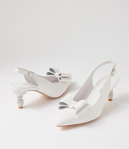 ERORAS DJ WHITE LEATHER