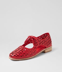 AMRITA DJ RED LEATHER