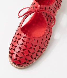 AMRITA DJ RED LEATHER