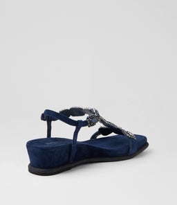 AREZZO DJ NAVY SUEDE JEWELS