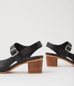 BUFFALO DJ BLACK NATURAL HEEL LEATHER