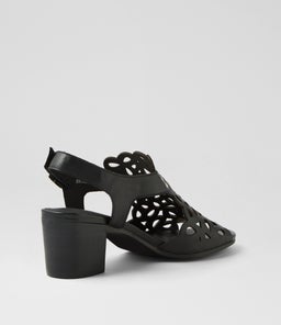 BRITAE DJ BLACK BLACK HEEL LEATHER