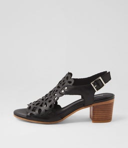 BRITAE DJ BLACK NATURAL HEEL LEATHER
