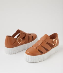 BRISTOLS DJ DK TAN WHITE SOLE LEATHER