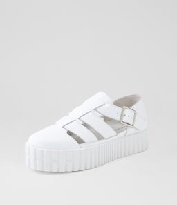 BRISTOLS DJ WHITE WHITE SOLE LEATHER