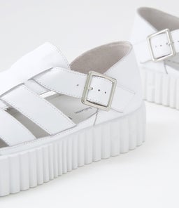 BRISTOLS DJ WHITE WHITE SOLE LEATHER