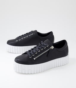 BONGOE DJ BLACK WHITE SOLE LEATHER