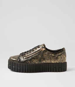 BONGOE DJ BLACK&GOLD METAL LEATHER