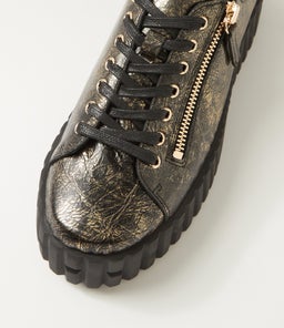 BONGOE DJ BLACK&GOLD METAL LEATHER