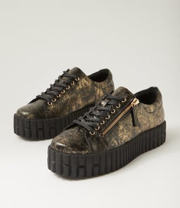 BONGOE DJ BLACK&GOLD METAL LEATHER