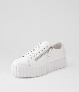 BONGOE DJ WHITE WHITE SOLE LEATHER