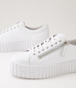 BONGOE DJ WHITE WHITE SOLE LEATHER