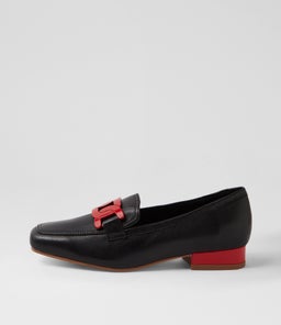 BELFORD DJ BLACK RED LEATHER PATENT