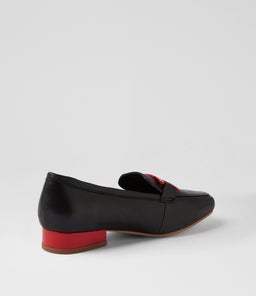 BELFORD DJ BLACK RED LEATHER PATENT