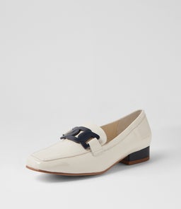 BELFORD DJ IVORY NAVY PATENT LEATHER