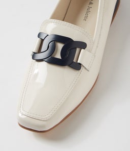 BELFORD DJ IVORY NAVY PATENT LEATHER