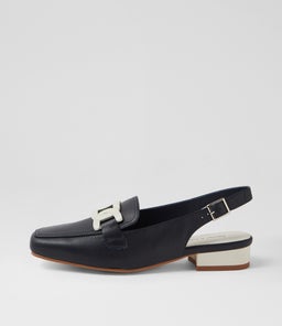 BOSSYS DJ NAVY IVORY LEATHER