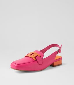 BOSSYS DJ FUCHSIA ORANGE LEATHER