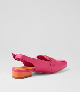 BOSSYS DJ FUCHSIA ORANGE LEATHER
