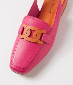 BOSSYS DJ FUCHSIA ORANGE LEATHER