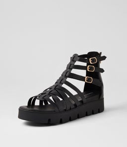 BRIANAT DJ BLACK BLACK SOLE LEATHER