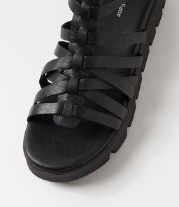BRIANAT DJ BLACK BLACK SOLE LEATHER