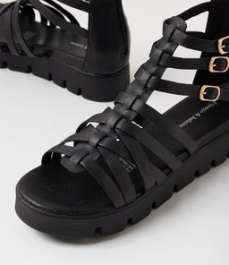 BRIANAT DJ BLACK BLACK SOLE LEATHER