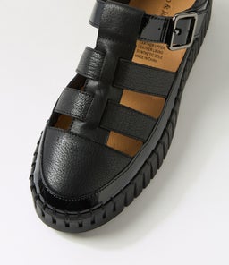 BAYTOWN DJ BLACK BLACK PATENT LEATHER