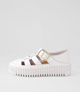 BAYTOWN DJ WHITE WHITE SOLE LEATHER