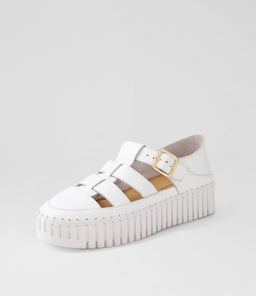 BAYTOWN DJ WHITE WHITE SOLE LEATHER