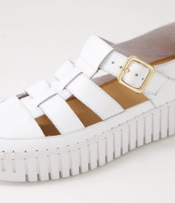 BAYTOWN DJ WHITE WHITE SOLE LEATHER