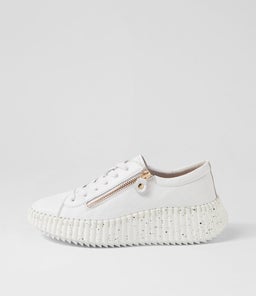 CANDIEY DJ WHITE LEATHER