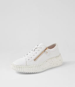 CANDIEY DJ WHITE LEATHER
