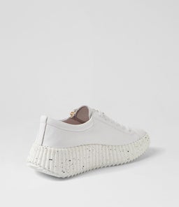 CANDIEY DJ WHITE LEATHER