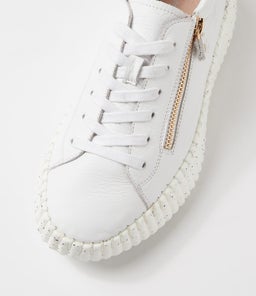 CANDIEY DJ WHITE LEATHER