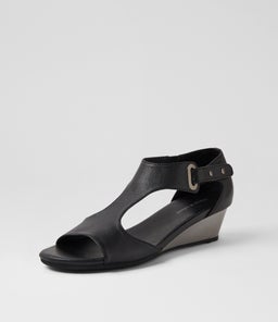 DEVALE DJ BLACK PEWTER HEEL LEATHER