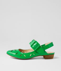 ENTLE DJ BRIGHT EMERALD PATENT LEATHER