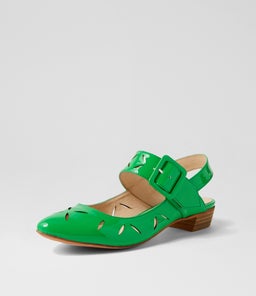 ENTLE DJ BRIGHT EMERALD PATENT LEATHER